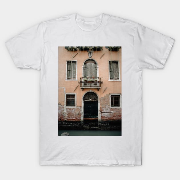 Venice Door Architecture Photography River T-Shirt by A.P.